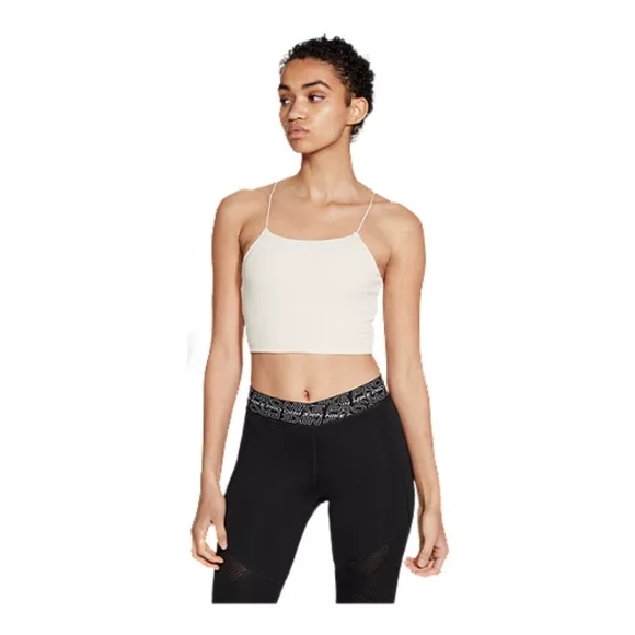 Nike Yoga Luxe Off-White Strappy Cami Tank - Picture 1 of 6
